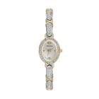Bulova Women's Crystal Two Tone Watch - 98l005k, Multicolor