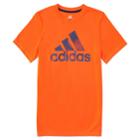 Boys 4-7x Adidas Patterned Logo Graphic Tee, Size: 6, Brt Red