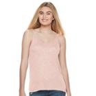 Juniors' Mudd&reg; Double V-neck Camisole, Girl's, Size: Xl, Lt Orange