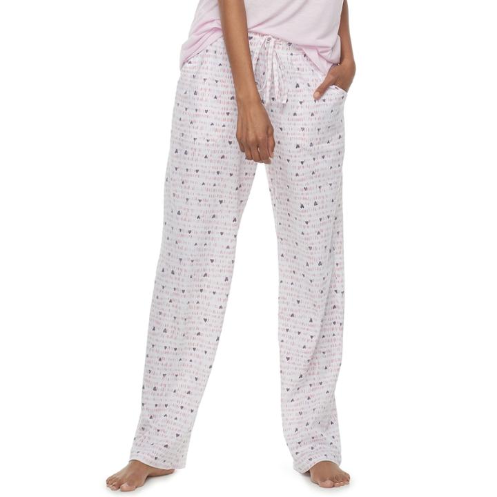 Women's Sonoma Goods For Life&trade; Knit Pants, Size: Medium, Light Pink