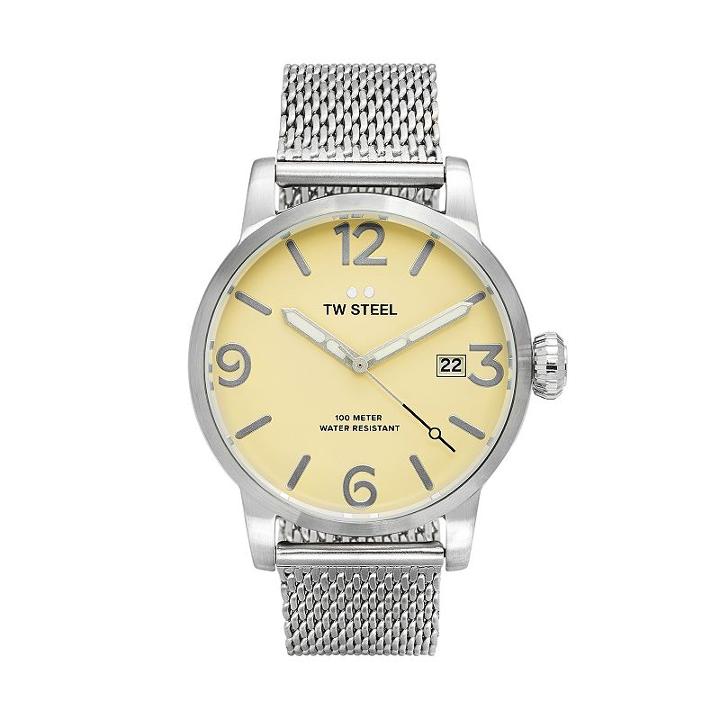 Tw Steel Men's Maverick Stainless Steel Mesh Watch - Mb1, Grey
