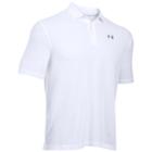 Men's Under Armour Charged Cotton Scramble Golf Polo, Size: Small, White