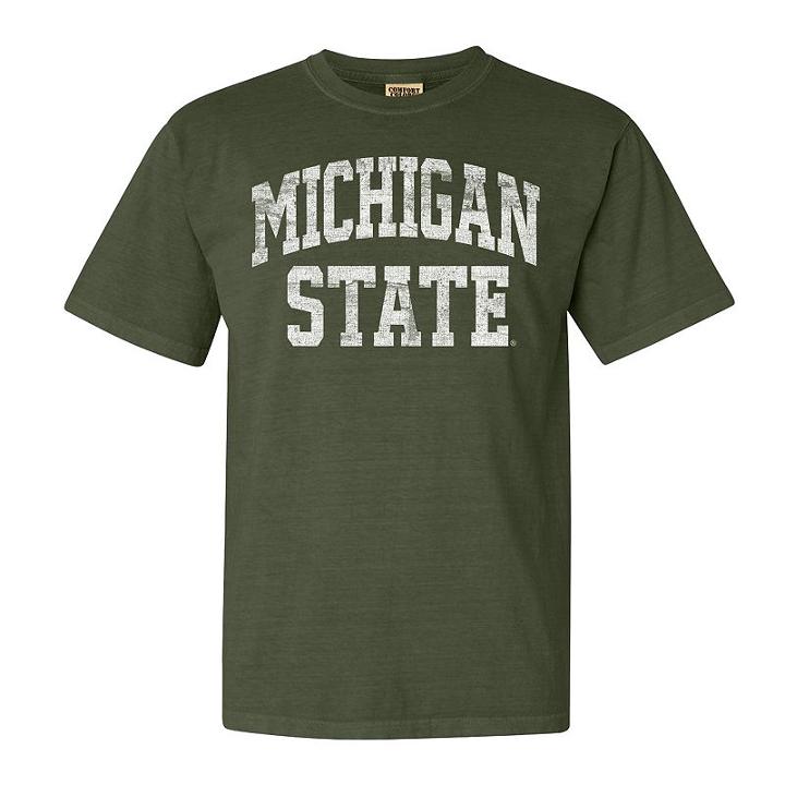 Men's Michigan State Spartans Marquee Comfort Tee, Size: Large, Dark Green