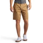 Men's Lee Walker Flat-front Shorts, Size: 36, Lt Beige