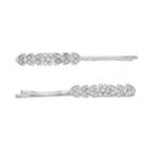 Lc Lauren Conrad Pave Leaf Bobby Pin Set, Women's, Silver