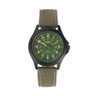 Peugeot Men's Casual Aviator Canvas Watch - 2055gr, Size: Large, Green