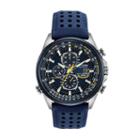 Citizen Eco-drive Blue Angels Stainless Steel Perpetual Calendar Flight Computer Chronograph Watch, Men's