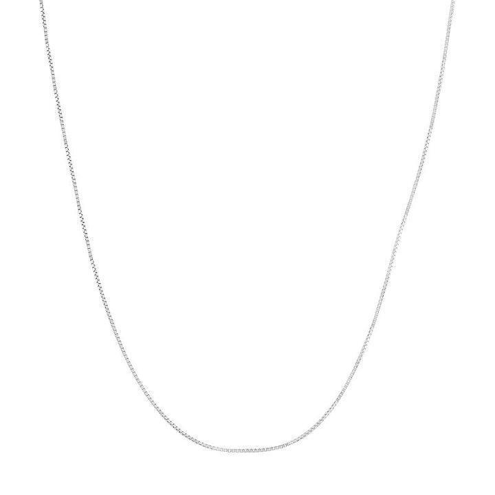 10k Gold Adjustable Box Chain Necklace - 22 In, Women's, Size: 22, White