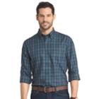 Big & Tall Arrow Heritage Regular-fit Plaid Button-down Shirt, Men's, Size: 3xl Tall, Turquoise/blue (turq/aqua)