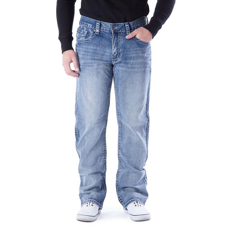 Men's Axe & Crown Pikachu Bootcut Jeans, Size: 32x32, Dark Blue