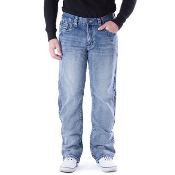 Men's Axe & Crown Pikachu Bootcut Jeans, Size: 32x32, Dark Blue