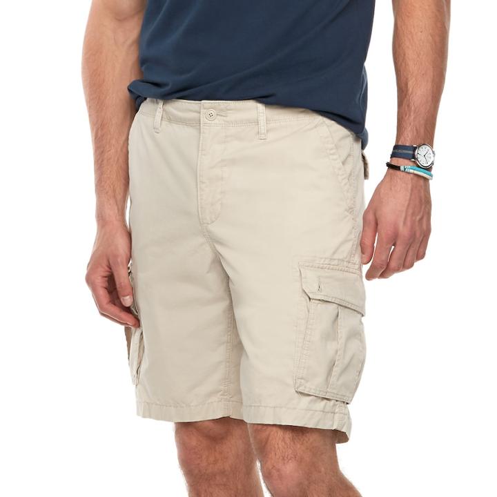 Big & Tall Sonoma Goods For Life&trade; Modern-fit Lightweight Twill Cargo Shorts, Men's, Size: 48, Lt Beige