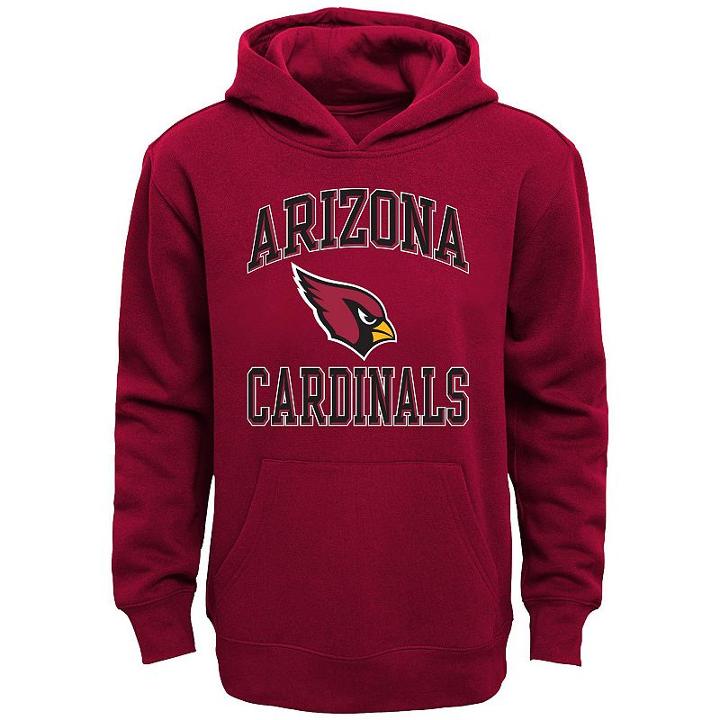 Boys 8-20 Arizona Cardinals Fleece Hoodie, Boy's, Size: M(5/6), Red