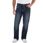Men's Axe & Crown Slim Bootcut Jeans, Size: 34x32, Dark Blue