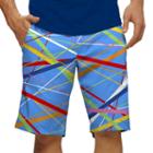 Men's Loudmouth Stix Golf Shorts, Size: 32, Brt Blue