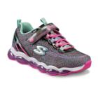 Skechers Glimmer Lights Girls' Light-up Shoes, Size: 1, Dark Beige