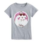 Girls 7-16 Molang Glitter Graphic Tee, Size: Xl, Grey