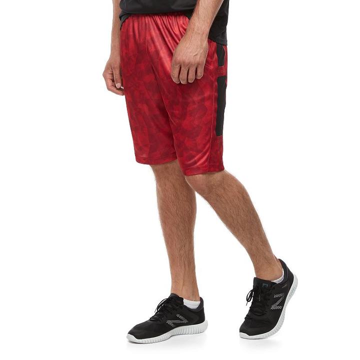 Big & Tall Tek Gear&reg; Dry Tek Laser Cut Basketball Shorts, Men's, Size: 4xb, Light Red