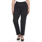 Plus Size Gloria Vanderbilt Amanda Skinny Ponte Pants, Women's, Size: 18 - Regular, Black