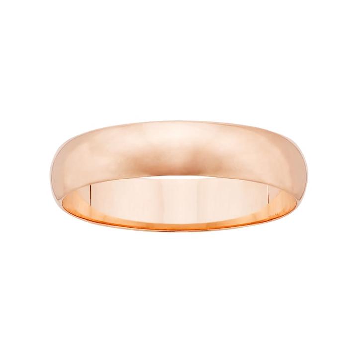 10k Rose Gold 4 Mm Band, Women's, Size: 8