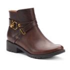 Croft & Barrow&reg; Aimee Women's Ortholite Ankle Boots, Size: 11, Brown