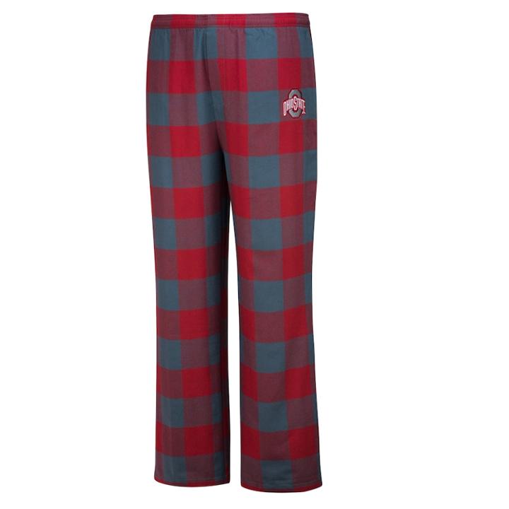 Men's Ohio State Buckeyes Dreamer Flannel Lounge Pants, Size: Large, Brt Red