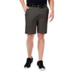 Men's Haggar&reg; Premium Straight-fit No-iron Khaki Flat-front Shorts, Size: 42, Dark Grey