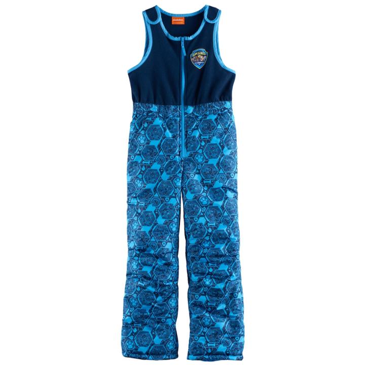 Boys 4-7 Paw Patrol Spies Logo Bib Overall Snow Pants, Size: 7, Blue