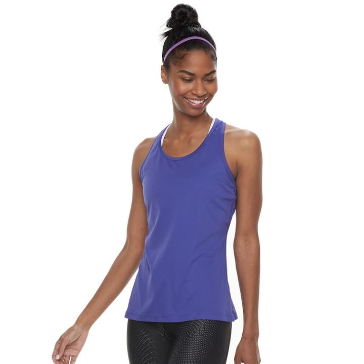 Women's Nike Dry Training Mesh Racerback Tank, Size: Medium, Blue