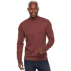 Men's Croft & Barrow&reg; Classic-fit Easy-care Mockneck Pullover, Size: Large, Dark Red