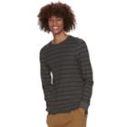 Men's Urban Pipeline&reg; Striped Max Flex Thermal Tee, Size: Large, Black