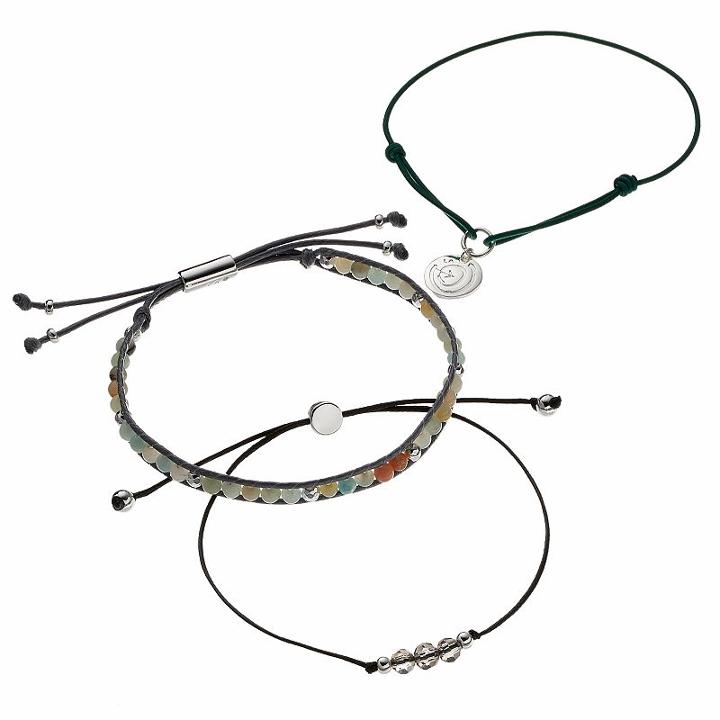 Love This Life Crystal & Amazonite Bead Slipknot Bracelet Set, Women's, Multicolor