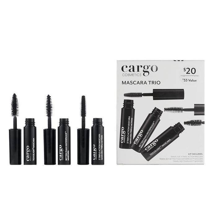 Cargo Mascara Trio - Travel Size, Black