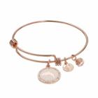 Love This Life Dolphin Charm Bangle Bracelet, Women's, Size: 8, Pink