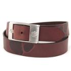 Men's Clemson Tigers Brandish Leather Belt, Size: 44, Brown