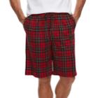 Men's Croft & Barrow&reg; Patterned Sleep Shorts, Size: Medium, Med Red