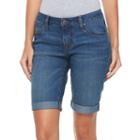 Women's Apt. 9&reg; Bermuda Jean Shorts, Size: 4, Med Blue