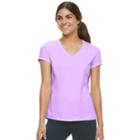 Women's Fila Sport&reg; Essential V-neck Short Sleeve Tee, Size: Medium, Lt Purple