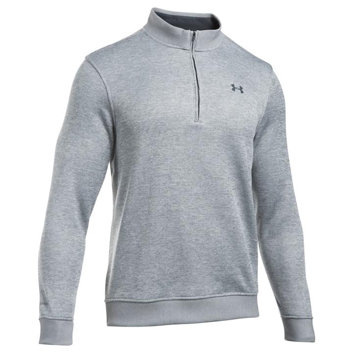 Men's Under Armour Storm Sweater Fleece Quarter-zip Pullover, Size: Xl, Dark Grey