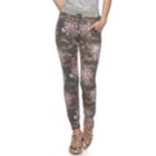 Juniors' Joe B Floral French Terry Jogger Pants, Teens, Size: Xs, Green