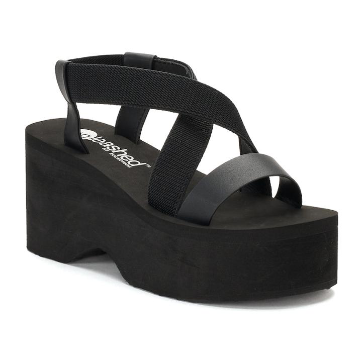 Unleashed By Rocket Dog Lilac Women's Platform Sandals, Size: Medium (10), Black
