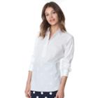 Women's Chaps Poplin Shirt, Size: Large, White