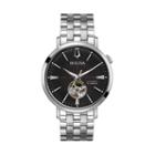 Bulova Men's Classic Stainless Steel Automatic Skeleton Watch - 96a199, Size: Large, Grey