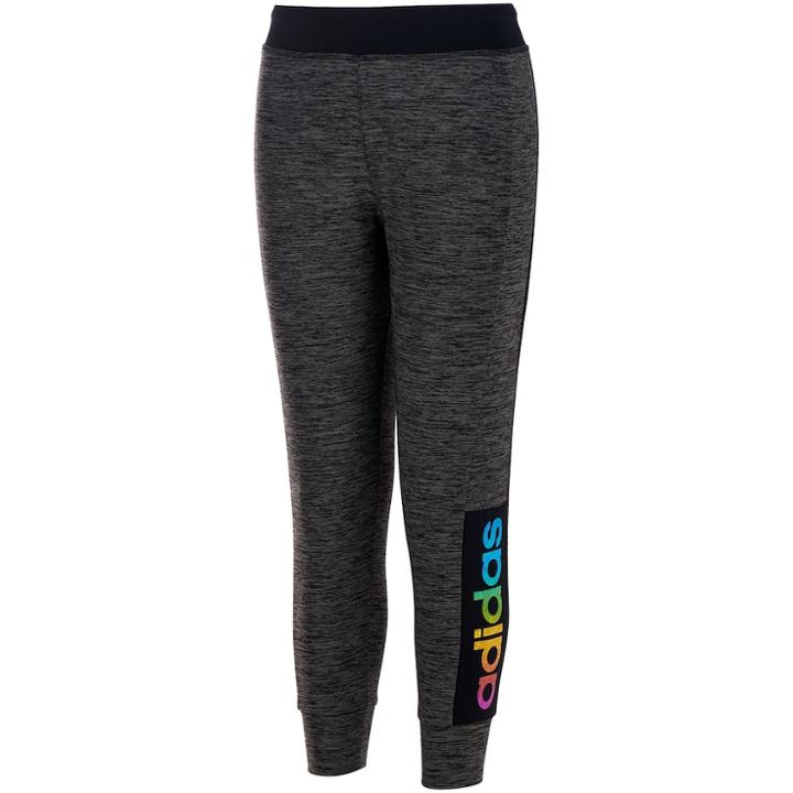 Girls 7-16 Adidas Space-dyed Melange Jogger Pants, Size: Small, Oxford