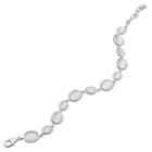 Sterling Silver Lab-created Light Blue Cat's-eye Bracelet, Women's, Size: 8