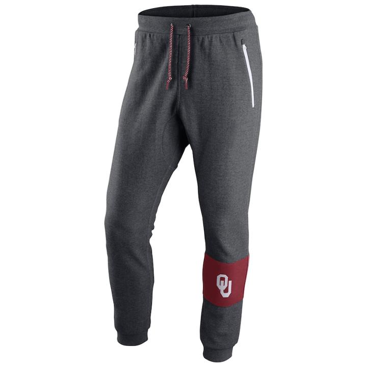 Men's Nike Oklahoma Sooners Stadium Fleece Jogger Sweatpants, Size: Xxl, Char