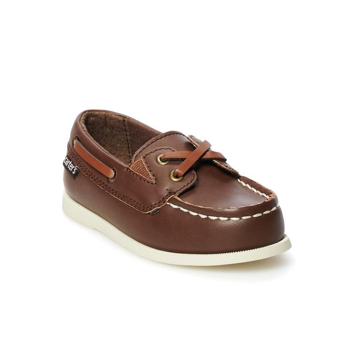 Carter's Toddler Boys' Boat Shoes, Size: 10 T, Brown
