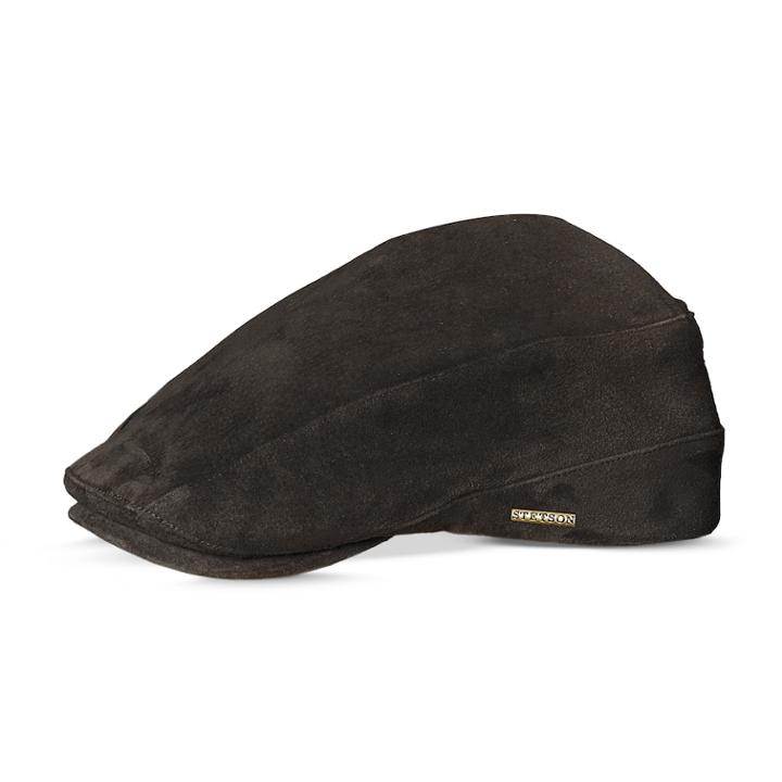 Men's Stetson Suede Ivy Cap, Size: Xl, Black