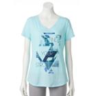 Women's Tek Gear&reg; Yoga Tee, Size: Medium, Turquoise/blue (turq/aqua)