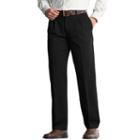 Men's Lee Comfort Fit Classic-fit Pleated Pants, Size: 42x30, Black